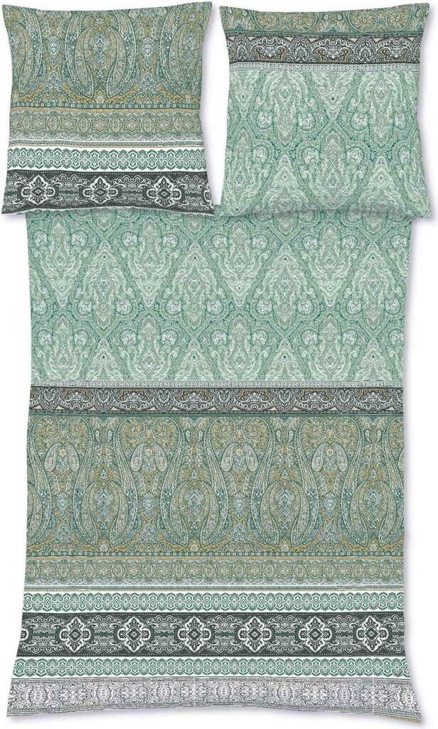 Bild von fleuresse Bettwäsche »Modern Classic in Mako Satin Qualität, 100% Baumwolle, Bett- und Kopfkissenbezug mit Reißverschluss, Sommerbettwäsche, ganzjährig einsetzbar«, (3 tlg.)