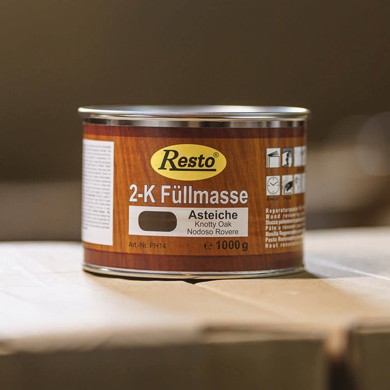 Bild von Facett Resto Kit 2K FÃ¼llmaÃe Farbe Eiche Ast 1kg Dose