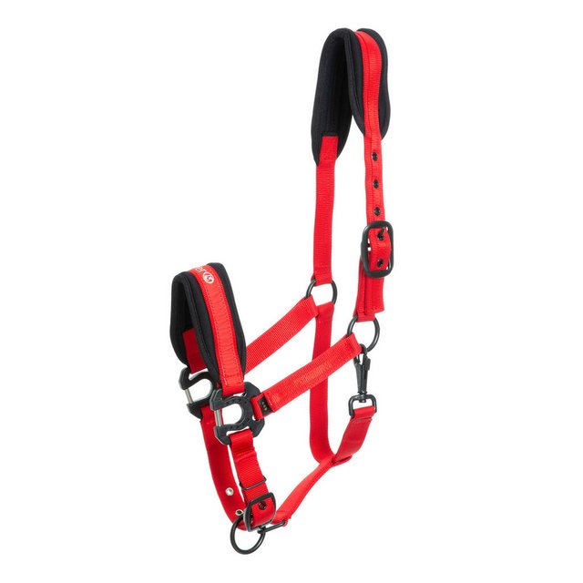 Bild von Kieffer Reithalfter Supreme Nylon-Halfter für Pferde - rot - Warmblut