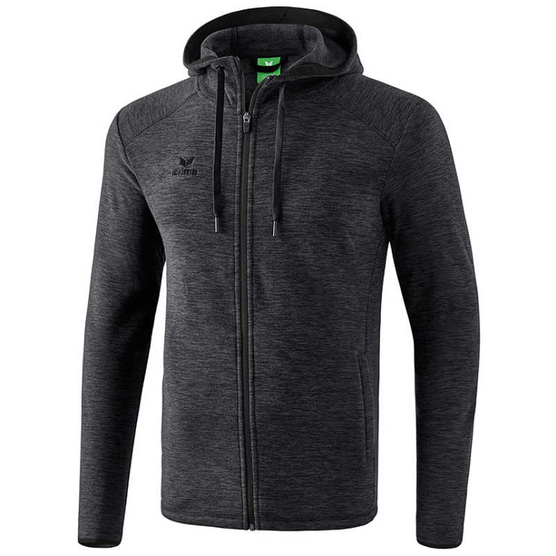 Bild von ERIMA Herren Fleecejacke, schwarz melange, S, 2061901