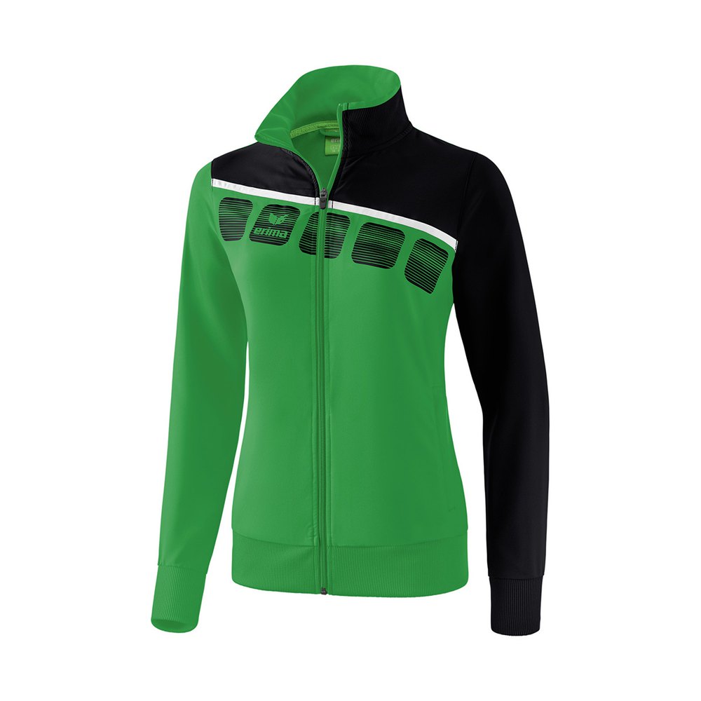 Bild von Erima 5-C Pr?sentationsjacke Damen smaragd/schwarz/wei? 1011914 Gr. 48