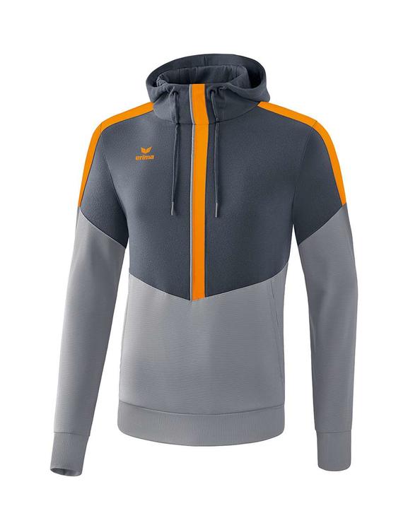 Bild von Erima Herren Squad Kapuzensweat, Slate Grey/Monument Grey/New orange, XXL