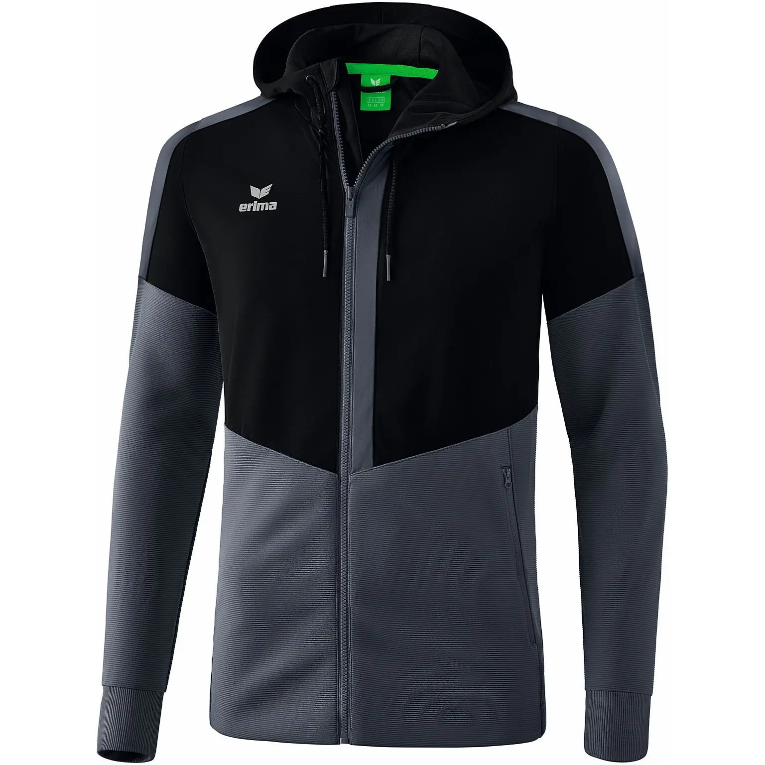 Bild von Erima Squad Trainingsjacke mit Kapuze schwarz/slate grey Kinder...