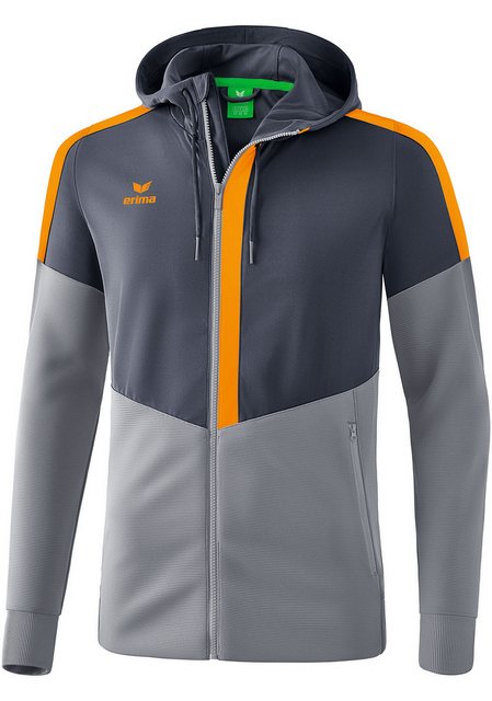 Bild von erima Squad Trainingsjacke mit Kapuze slate grey/monument grey/new orange 164