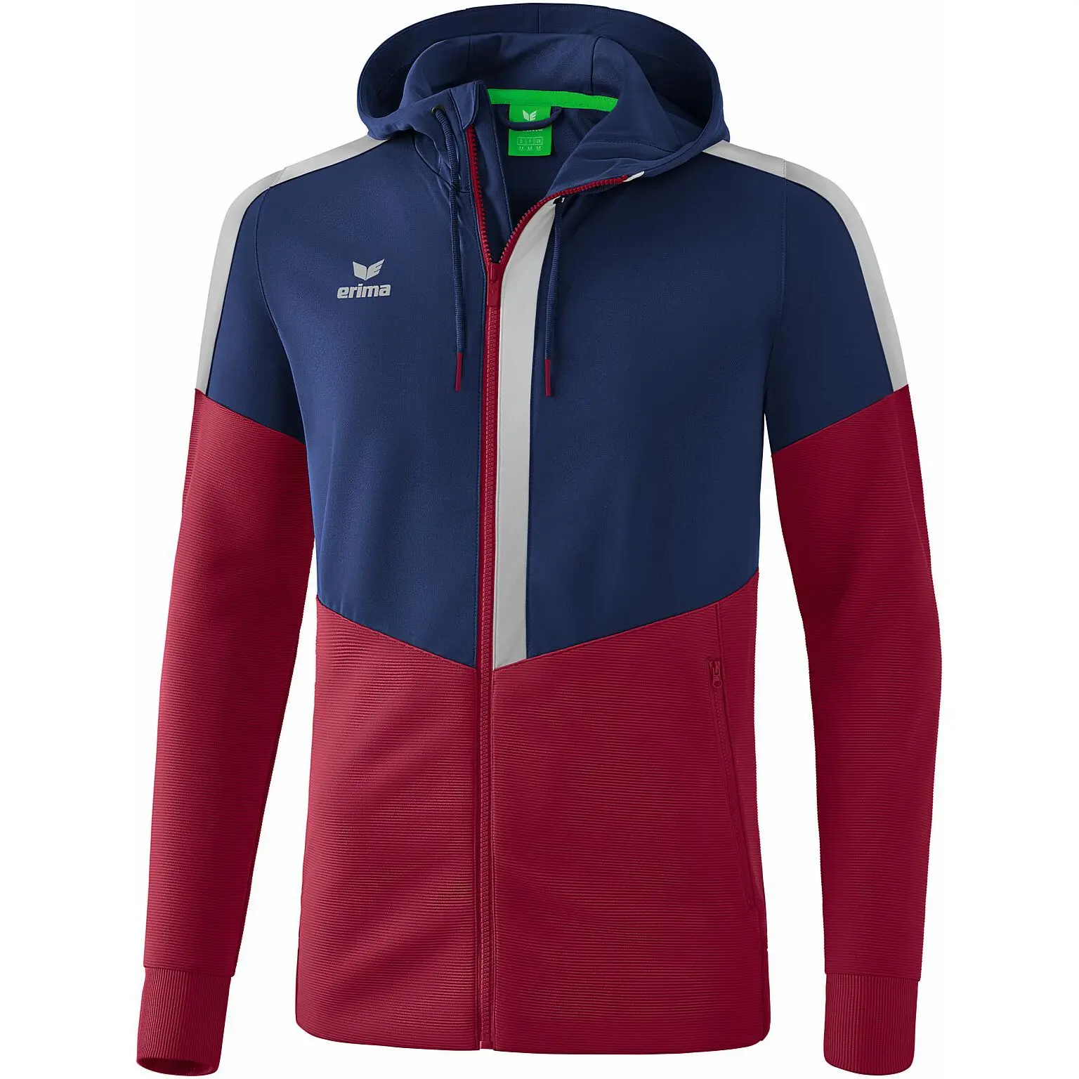 Bild von Erima Squad Trainingsjacke mit Kapuze new navy/bordeaux/silver grey...