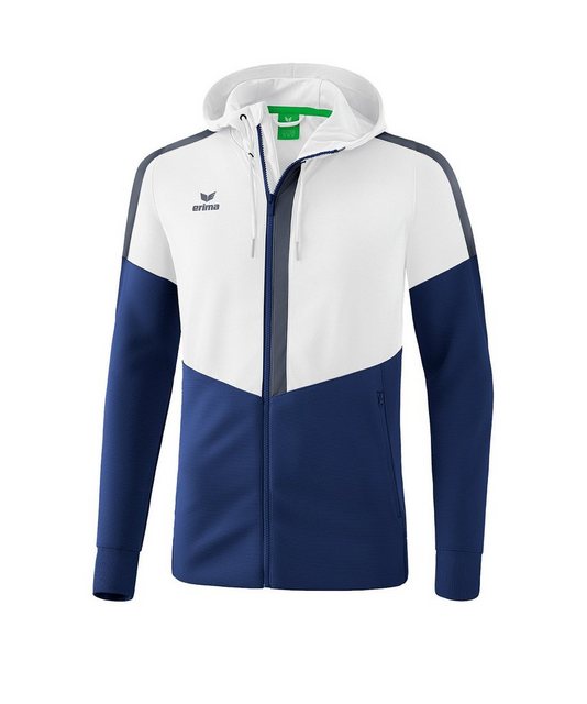 Bild von erima Squad Trainingsjacke mit Kapuze white/new navy/slate grey 164