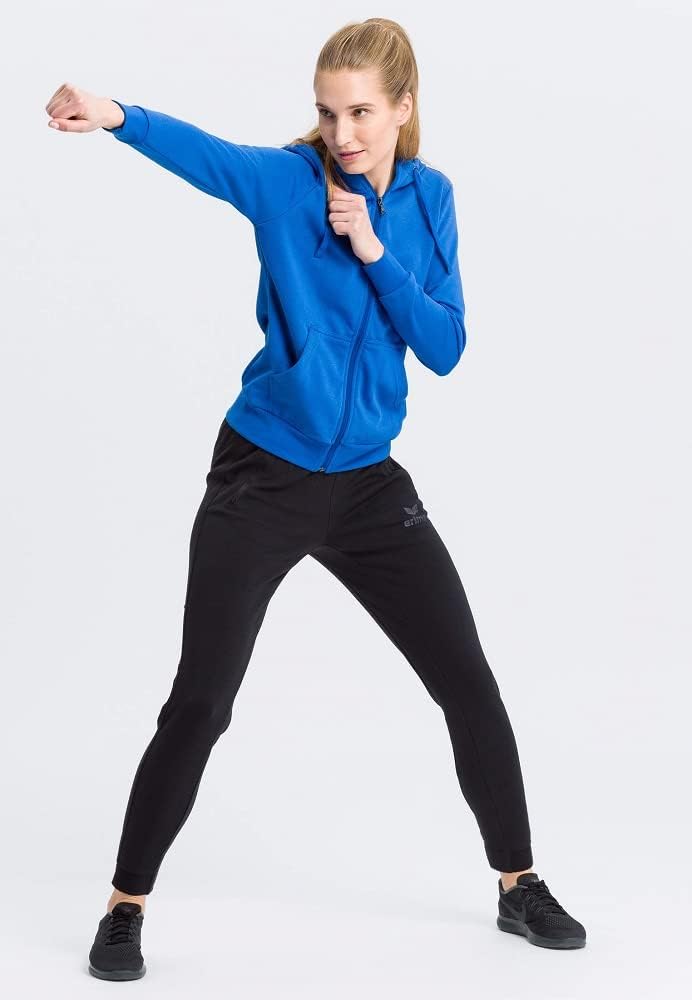 Bild von Erima Damen Basic Kapuzensweat Jacke, Smaragd, 46
