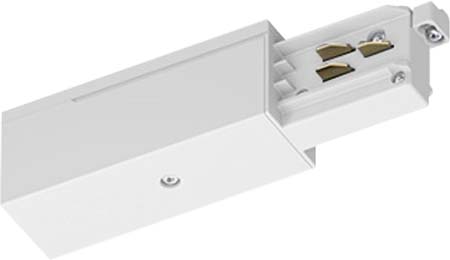 Bild von LTS, Zubehör Beleuchtung, Endeinspeiser ONETrack weiss 660266 3PH Schutzleiter links
