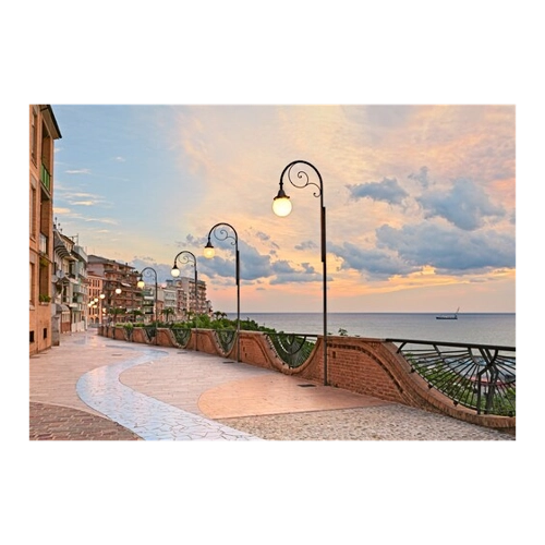 Bild von Papermoon Fototapete Seafront in Ortona, Abruzzo