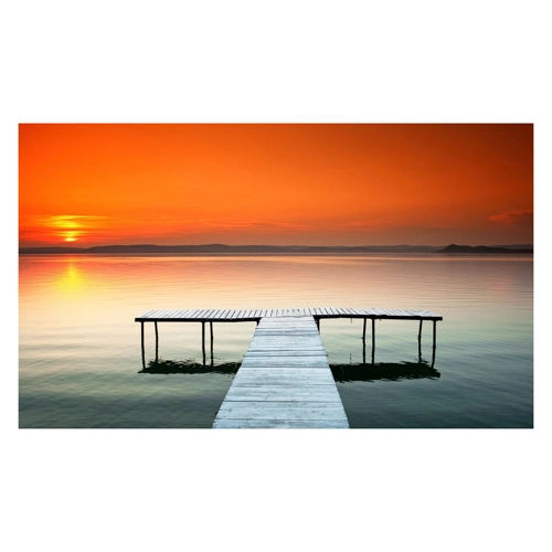 Bild von Papermoon Fototapete "Sonnenuntergang am Plattensee"
