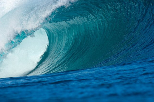 Bild von Papermoon Fototapete Big Wave Big Barrel, glatt