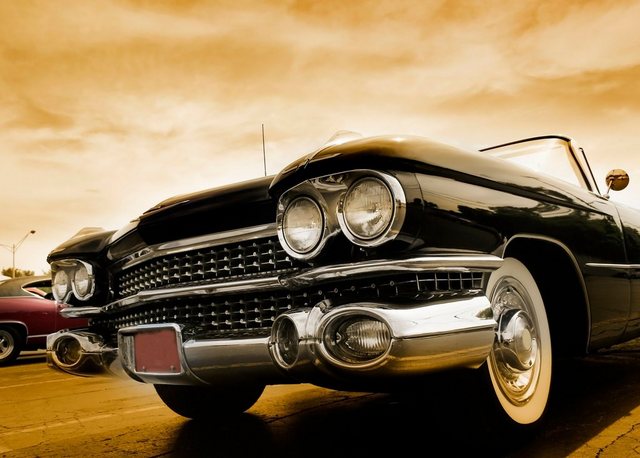 Bild von Papermoon Fototapete Classic Cars, glatt