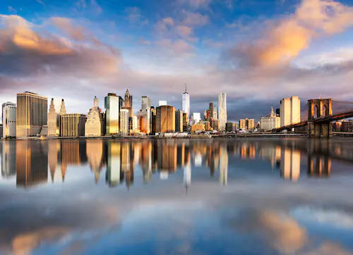 Bild von Papermoon Fototapete Manhattan Sunrise, glatt