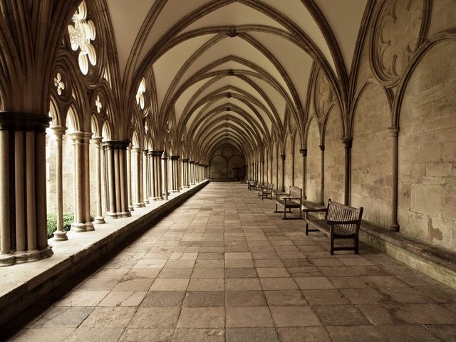 Bild von Papermoon Fototapete Cathedral Archway, glatt