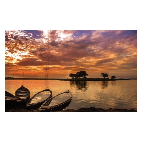 Bild von Papermoon Fototapete 'Sonnenuntergang in Indien'
