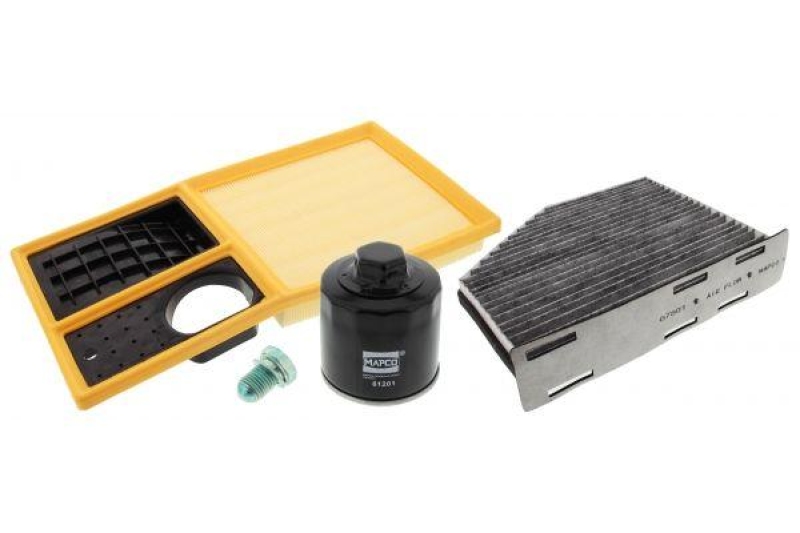 Bild von MAPCO 68830 Filter-Satz vierteilig VOLKSWAGEN: Caddy 3, Golf 6, Golf 5, SEAT: Leon II Hatchback, SKODA: Octavia 2 Combi, Octavia II Hatchback