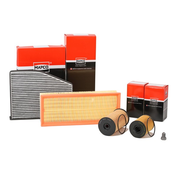 Bild von MAPCO Filter-Satz mit Ölablassschraube 68907  VW,AUDI,SKODA,TOURAN (1T1, 1T2),Passat Variant (3C5),TIGUAN (5N_),Caddy III Kombi (2KB, 2KJ, 2CB, 2CJ)