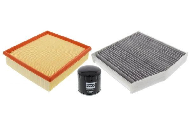 Bild von MAPCO 68892 Filter-Satz Aktivkohlefilter dreiteilig