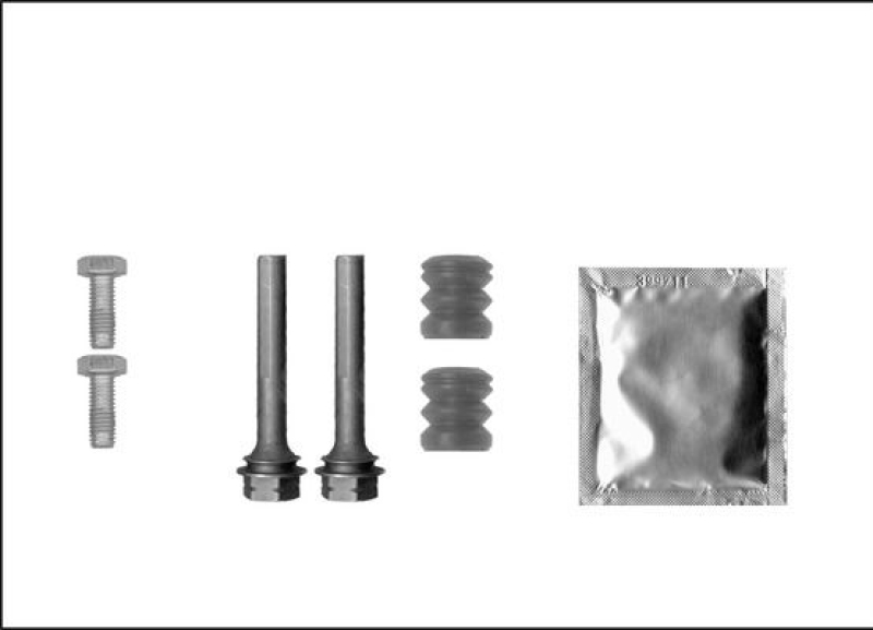 Bild von MAPCO 146013 Führungshülsensatz, Bremssattel mit zusätzlichem Führungsbolzen VOLKSWAGEN: GOLF 2, GOLF 3, GOLF 3 Variant, AUDI: 80 B4 Saloon