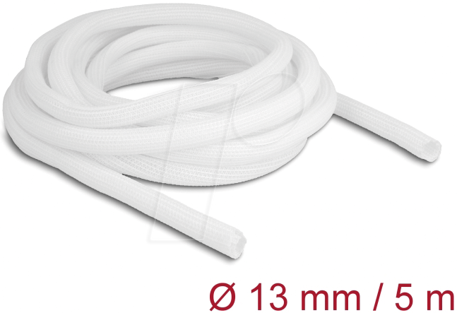 Bild von Delock, Kabelschutz + Kabelführung, Geflechtschlauch (Kabelschlauch, 5000 mm)