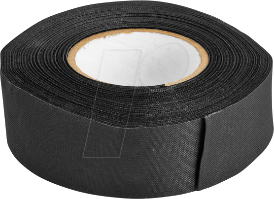 Bild von Delock - Kabelisolationsband - cloth, untearable, self-adhesive, 25mm - 25,0m - Schwarz (20911)