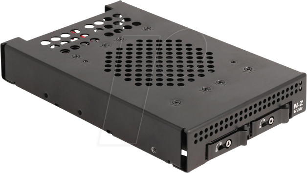 Bild von DeLOCK 3.5? Wechselrahmen für 2 x M.2 NVMe SSD mit Slim SAS SFF-8654 Anschluss (47117)