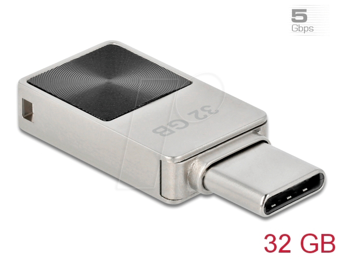 Bild von DeLOCK Mini USB 5 Gbps USB-C Speicherstick 32 GB - Metallgehäuse USB-Stick 32 GB