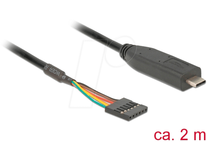 Bild von Delock Konverter USB Type-C™ 2.0 Stecker zu LVTTL 6 Pin... Computer-Kabel, USB C, (200,00 cm)