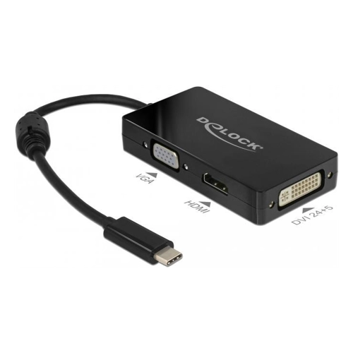 Bild von Delock USB Type-C™ m. > VGA / HDMI / DVI w. 15cm