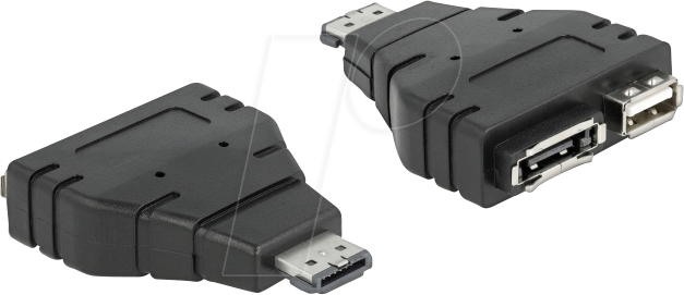 Bild von DeLOCK Power Over ESATA adapter - Power Over eSATA-Adapter - USB Typ A, 4-polig, eSATA, 7-polig (W) - 11-polig USB/eSATA (65119)
