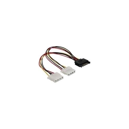 Bild von Delock Power SATA 15 Pin > 2x 4-Pin PCI Molex