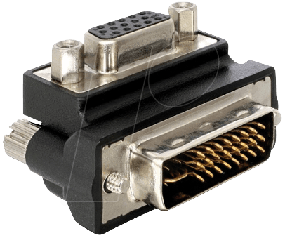 Bild von Delock Delock Adapter VGA Buchse zu DVI 24+5 Pin Stecker rechts... Computer-Kabel, DVI, DVI