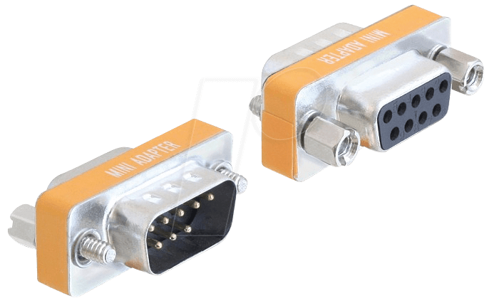 Bild von Delock 65255 - D-Sub 9 Pin Stecker > D-Sub 9 Pin Buchse Nullmodem Computer-Kabel, D-Sub, D-Sub