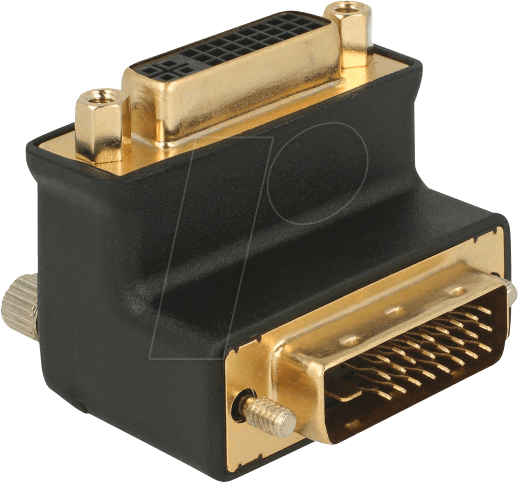 Bild von DeLock 65866 DVI-D DVI-I Schwarz - Kabelschnittstellen-/Adapter (DVI-D, DVI-I, männlich/weiblich, Schwarz)