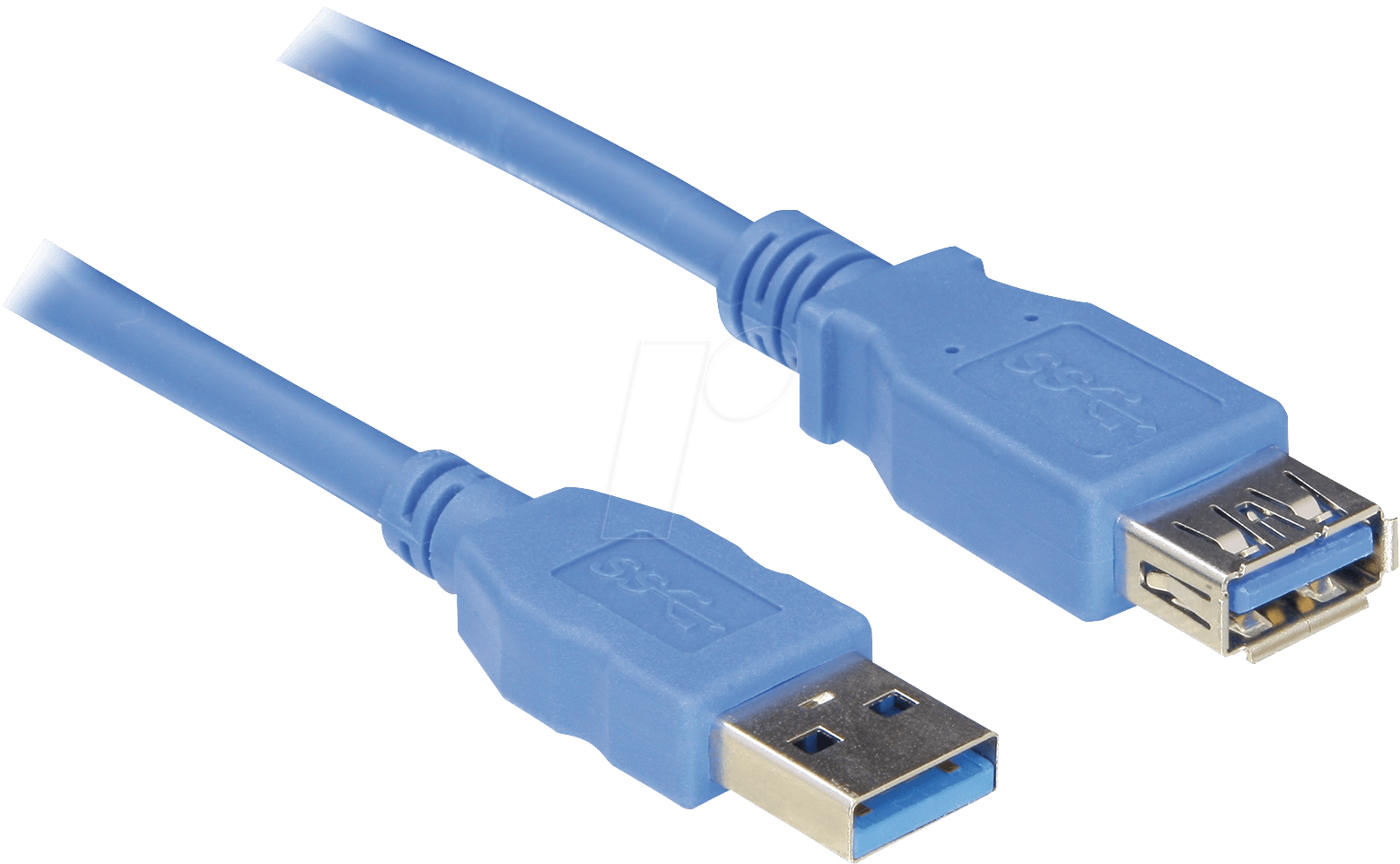 Bild von Delock USB-Kabel USB 3.2 Gen1 (USB 3.0 / USB 3.1 Gen1) USB-A Stecker, USB-A Buchse 5.00m Blau vergol