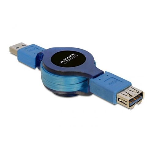 Bild von Delock USB 3.0 Verlängerung mit Aufrollfunktion 1m