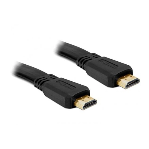 Bild von Delock HDMI-A mit Ethernet m. > HDMI-A m. flach 1m