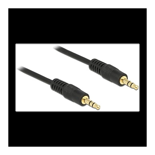 Bild von Delock Klinke 3,5mm 3Pin Stecker > Stecker 0,5m
