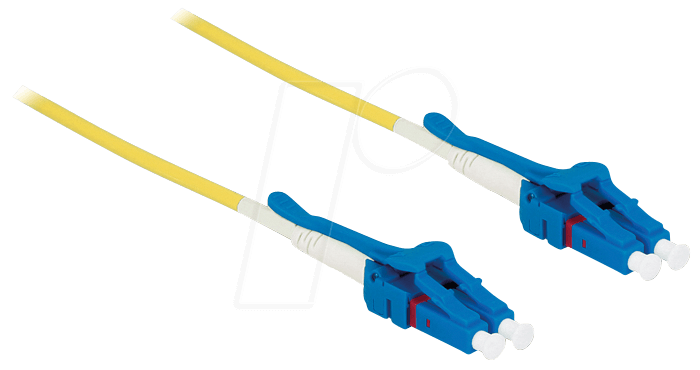 Bild von DeLOCK - Netzwerkkabel - LC Einzelmodus (M) bis LC Einzelmodus (M) - 2,0m - Glasfaser - 9 / 125 Mikron - OS2 - halogenfrei, Uniboot - Gelb (85084)
