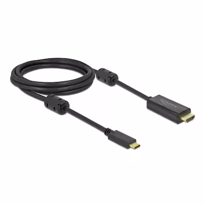 Bild von DeLOCK - Video- / Audiokabel - HDMI / USB - USB-C (M) bis HDMI (M) - 2,0m - Schwarz - 4K Unterstützung, aktiv (85970)