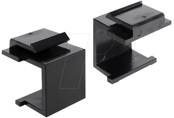 Bild von Delock Kabelverbinder-Sortiment 86321 - Keystone Abdeckung schwarz 4 Stück