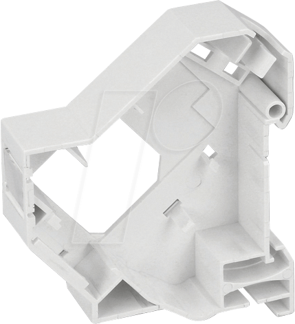 Bild von DeLOCK - Modularer Einsatz für DIN-Schiene-Halterung - Schiene montierbar - weiß - 1 Anschluss