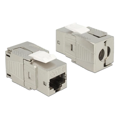 Bild von Delock 86488 Keystone Modul RJ45 Buchse Cat. 8.1 - Werkzeugfreies Netzwerkmodul