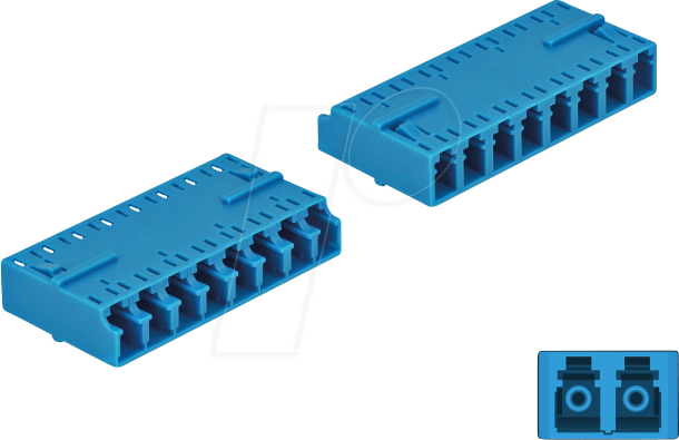 Bild von Delock Delock LWL Kupplung HD LC Octuplex Buchse zu LC Octuplex... Glasfaserkabel, LC/UPC