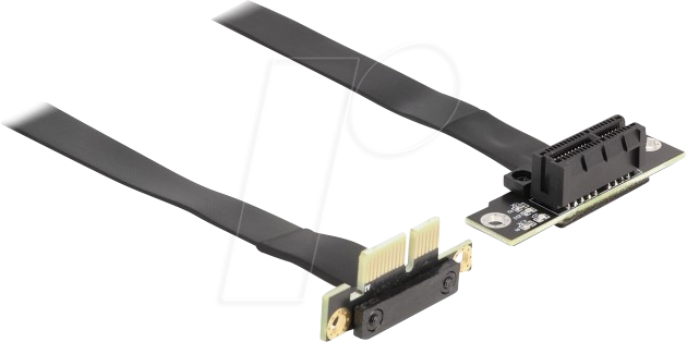Bild von Delock 88042 - Riser Karte PCI Express x1 Stecker 90° gewinkelt... Computer-Kabel, PCIe x1, PCIe (30,00 cm)