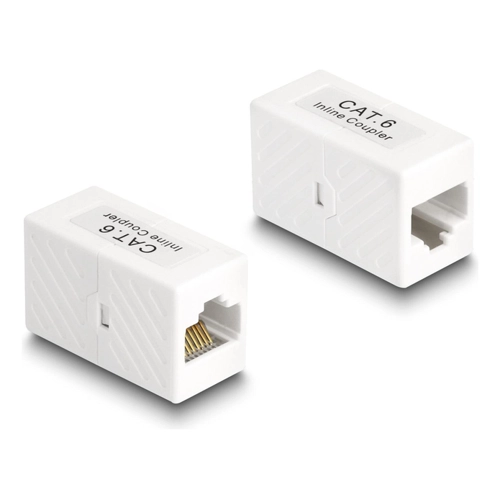Bild von Delock RJ45 Adapter Cat.6 UTP in Weiß