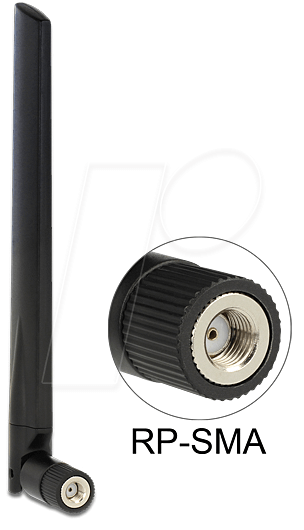 Bild von DeLOCK WLAN antenna RP-SMA - Antenne - 802,11 a/b/g/n/ac - ungerichtet (88898)
