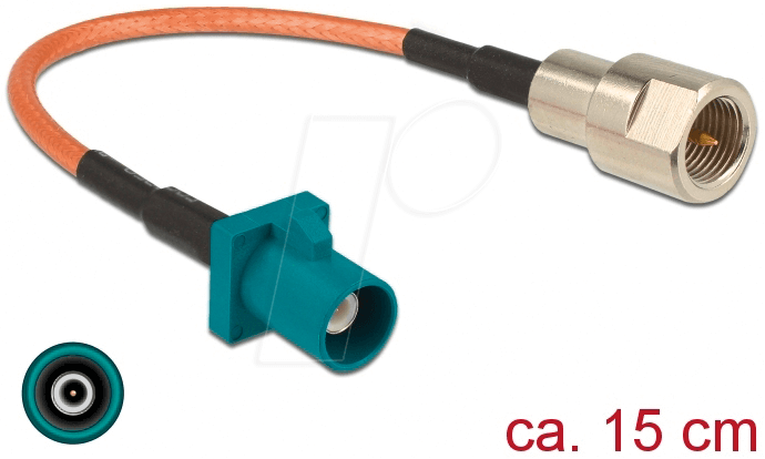 Bild von Delock 89834 - Antennenkabel FAKRA Z Stecker > FME Stecker,... Computer-Kabel, FAKRA, (15,00 cm)