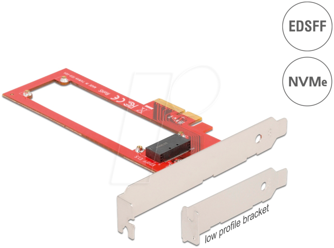 Bild von Delock - Speicher-Controller - EDSFF E1.S - Low-Profile - PCIe 4,0 x4 (90055)