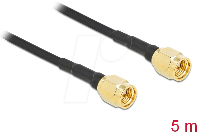Bild von Delock 90470 - Antennenkabel SMA-Stecker auf SMA-Stecker... Computer-Kabel, SMA, (500,00 cm)